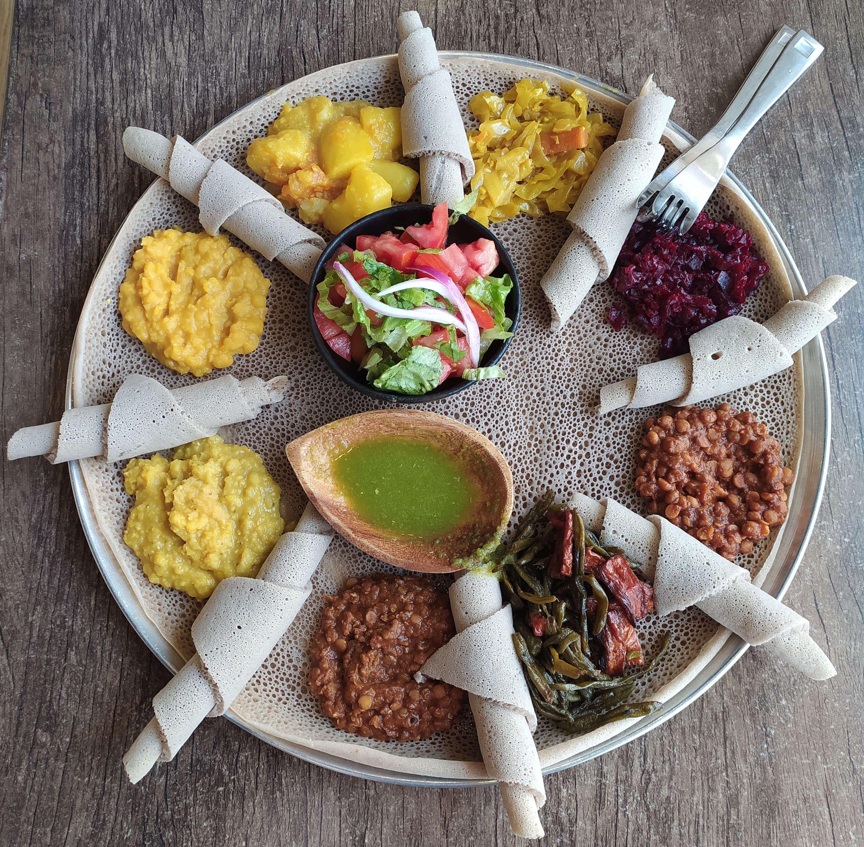 Delicious food spread featuring various dishes
